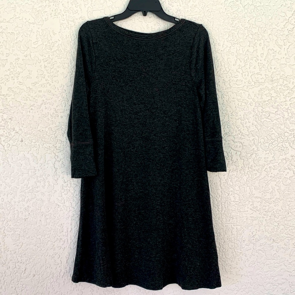 Lou & Grey soft crew neck swing style dress long sleeves size m